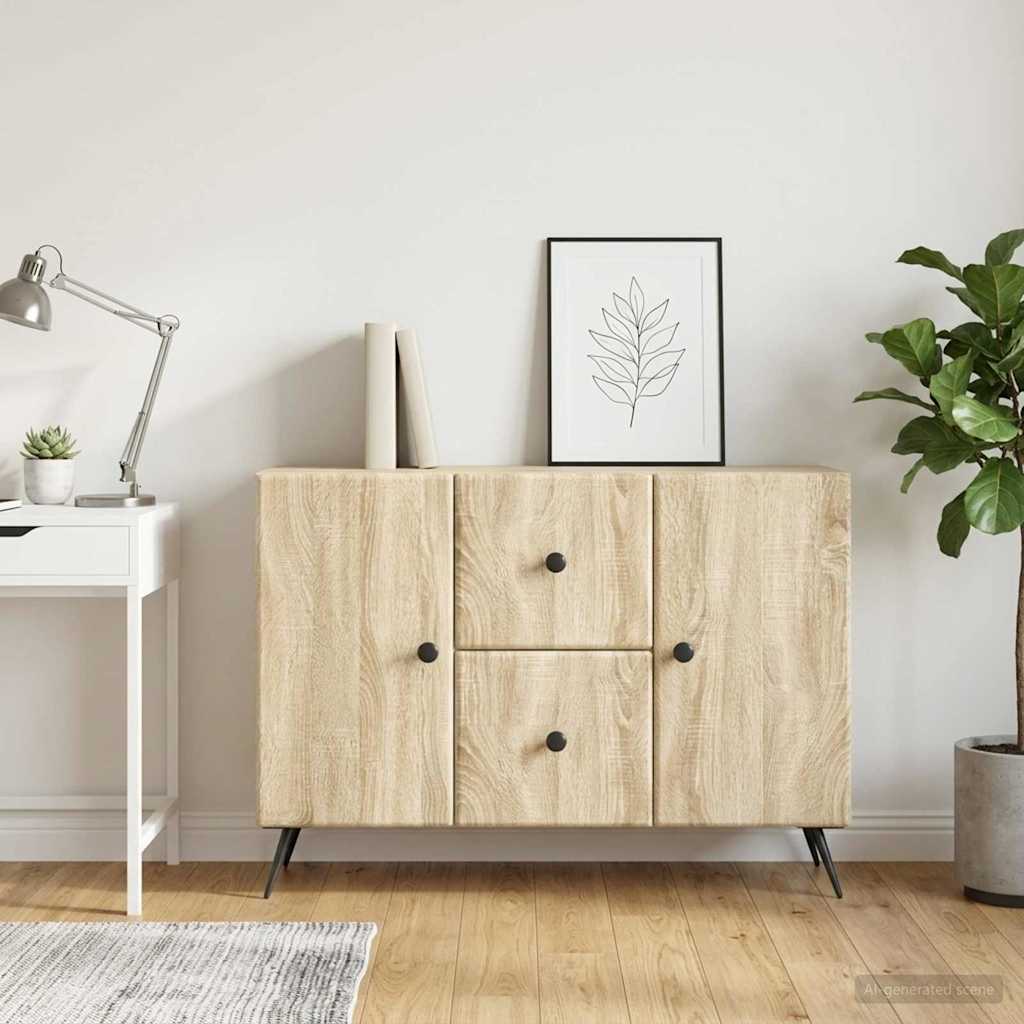 Sideboard Sonoma Oak 89 x 34.5 x 60 cm Engineered Wood