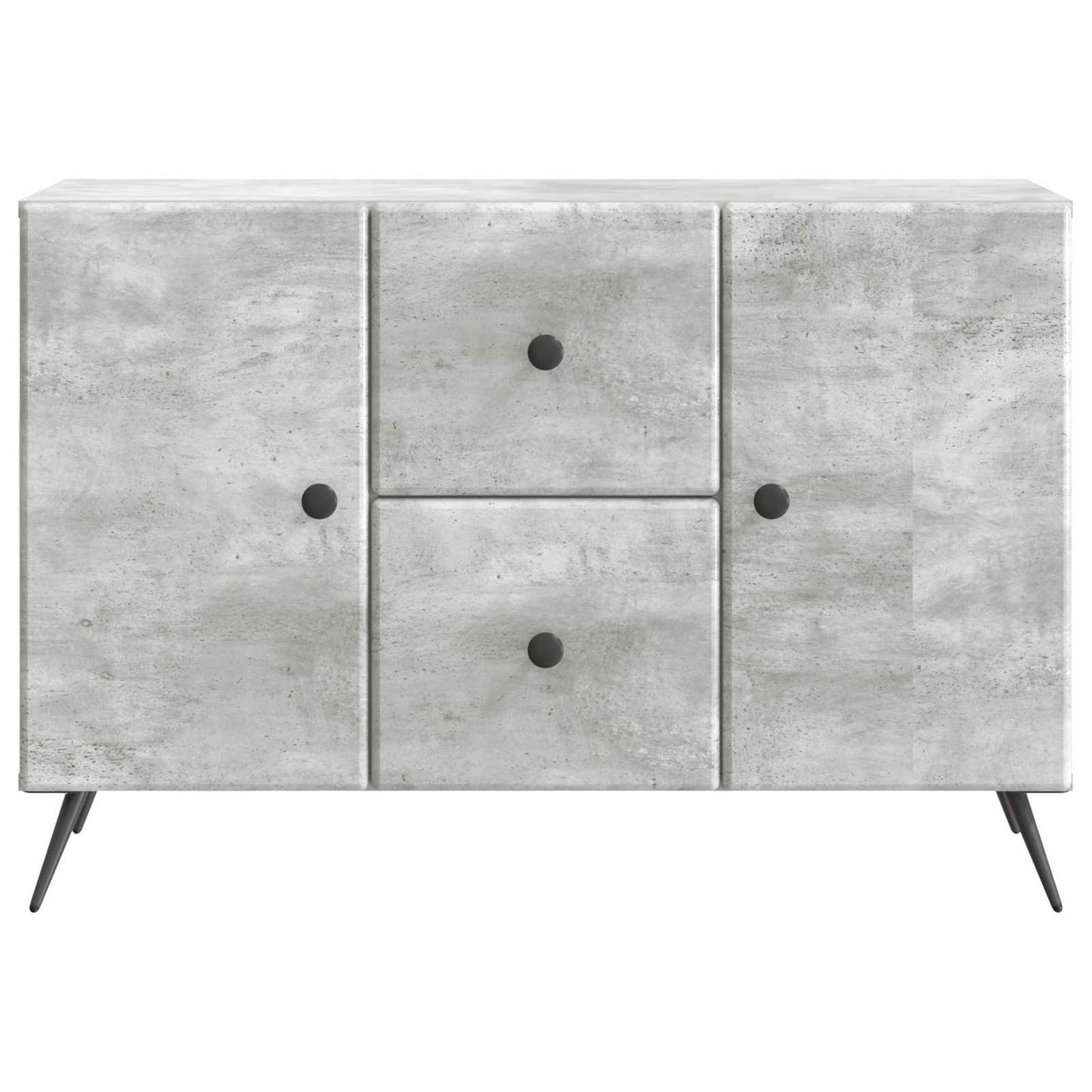 Sideboard Concrete Grey 89 x 34.5 x 60 cm Engineered Wood