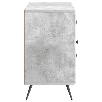 Sideboard Concrete Grey 89 x 34.5 x 60 cm Engineered Wood