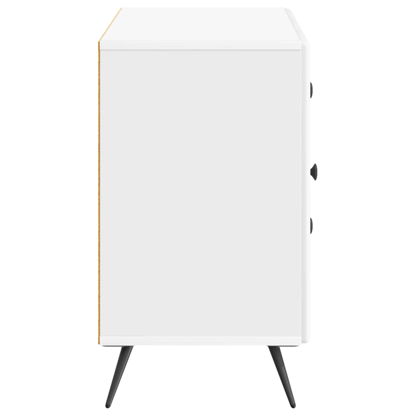 Sideboard High Gloss White 89 x 34.5 x 60 cm Engineered Wood