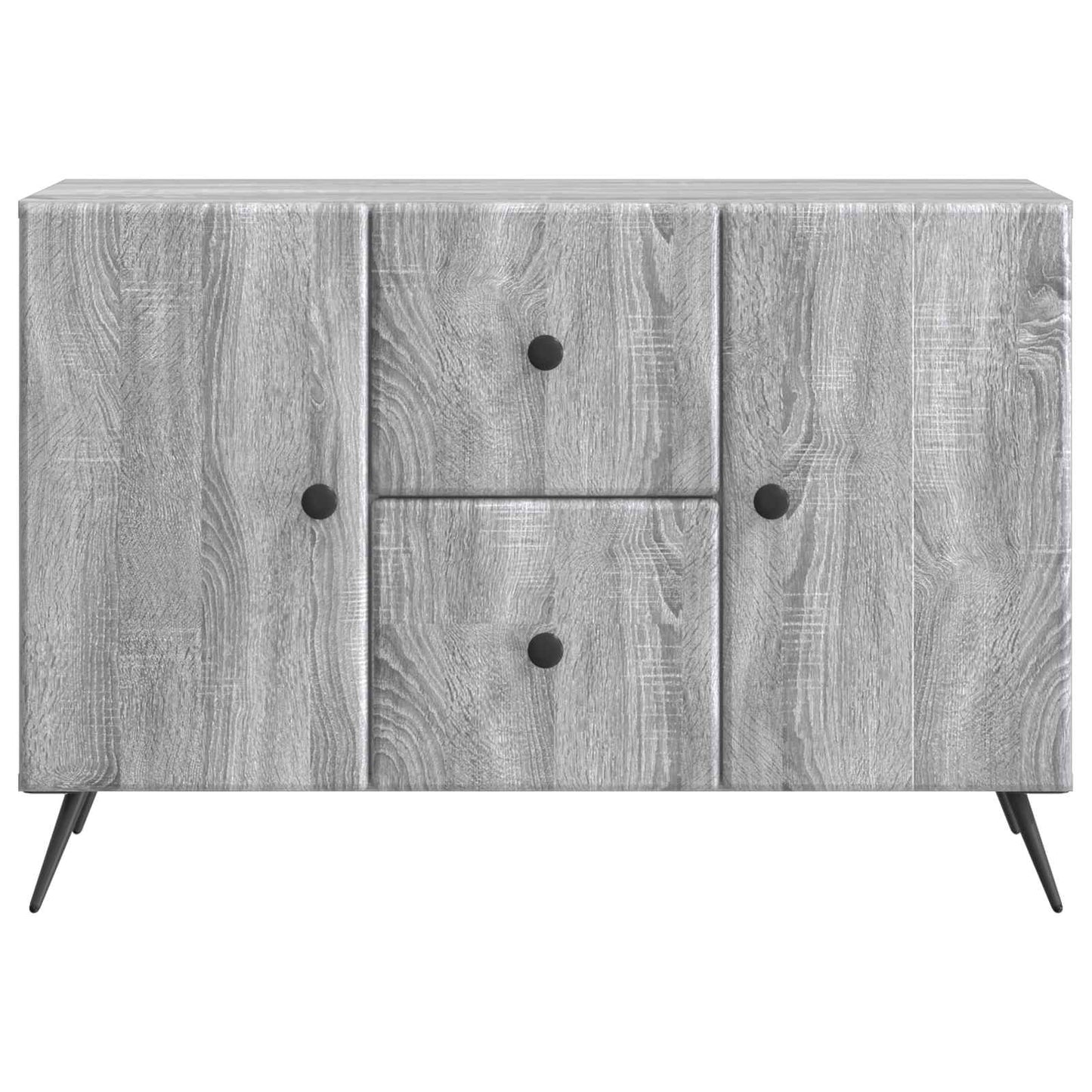 Sideboard Grey Sonoma 89 x 34.5 x 60 cm Engineered Wood
