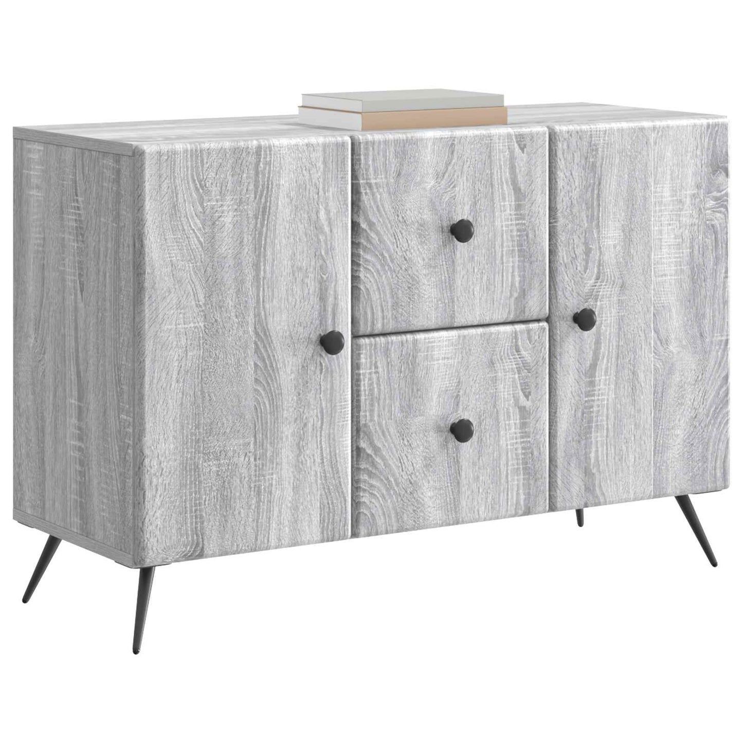 Sideboard Grey Sonoma 89 x 34.5 x 60 cm Engineered Wood