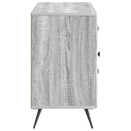 Sideboard Grey Sonoma 89 x 34.5 x 60 cm Engineered Wood