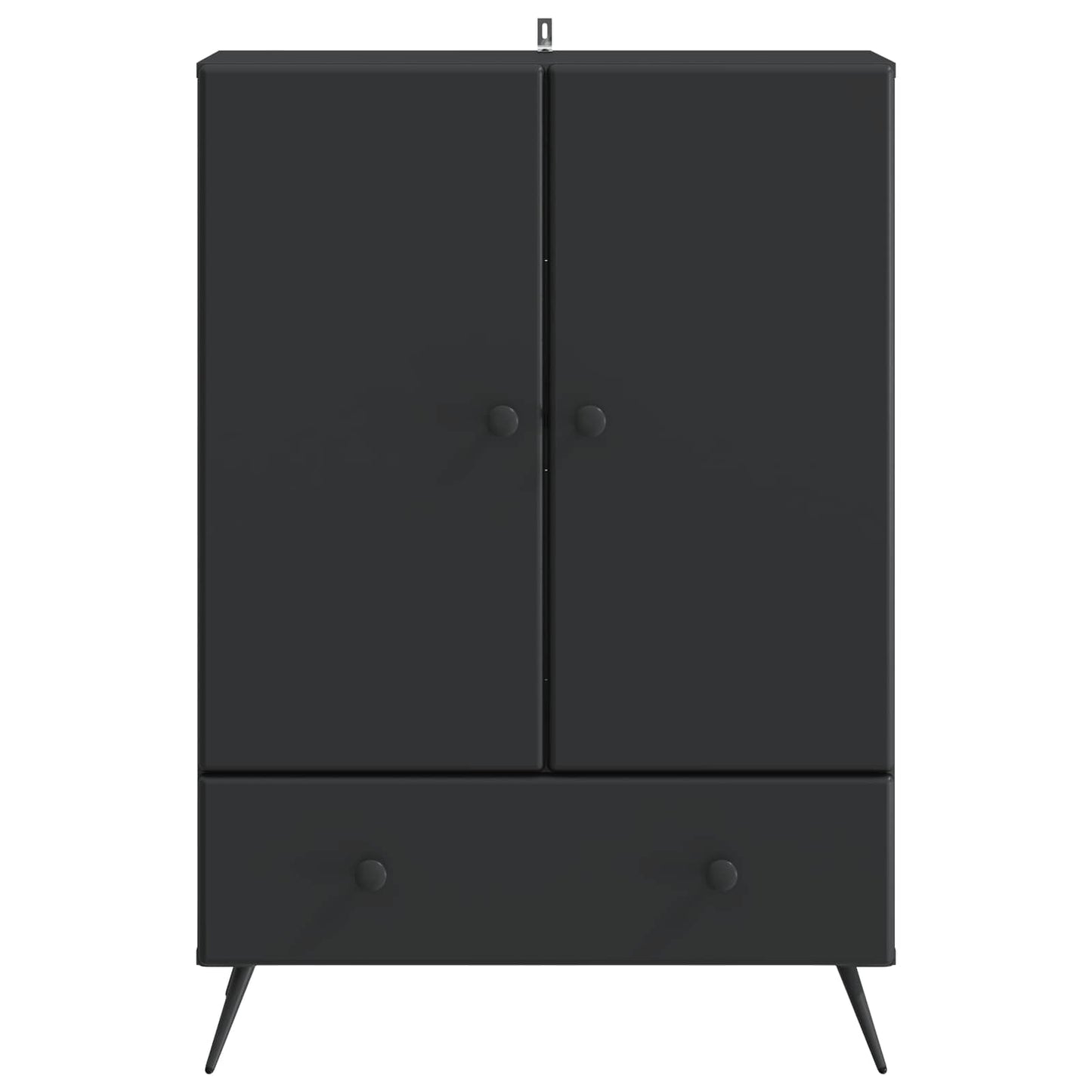 Sideboard with Drawer Black 66 x 34.5 x 95 cm Engineered Wood