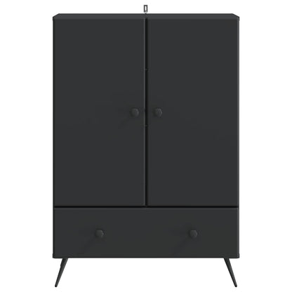 Sideboard with Drawer Black 66 x 34.5 x 95 cm Engineered Wood