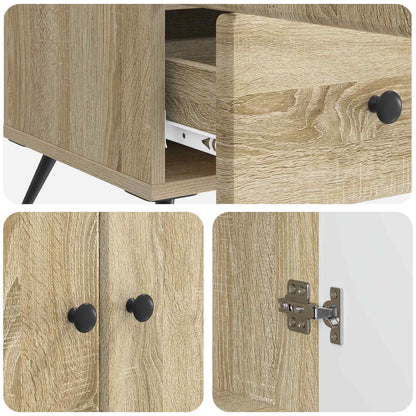 Sideboard Sonoma Oak 66 x 34.5 x 95 cm Engineered Wood