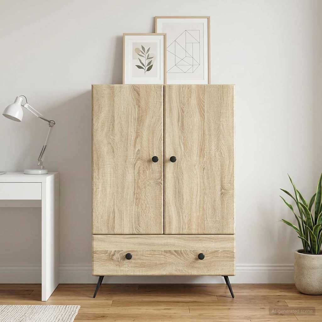 Sideboard Sonoma Oak 66 x 34.5 x 95 cm Engineered Wood