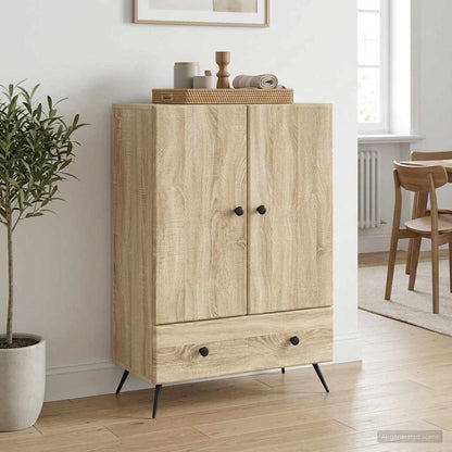 Sideboard Sonoma Oak 66 x 34.5 x 95 cm Engineered Wood