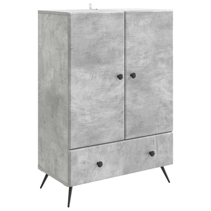 Sideboard Concrete Grey 66 x 34.5 x 95 cm Engineered Wood