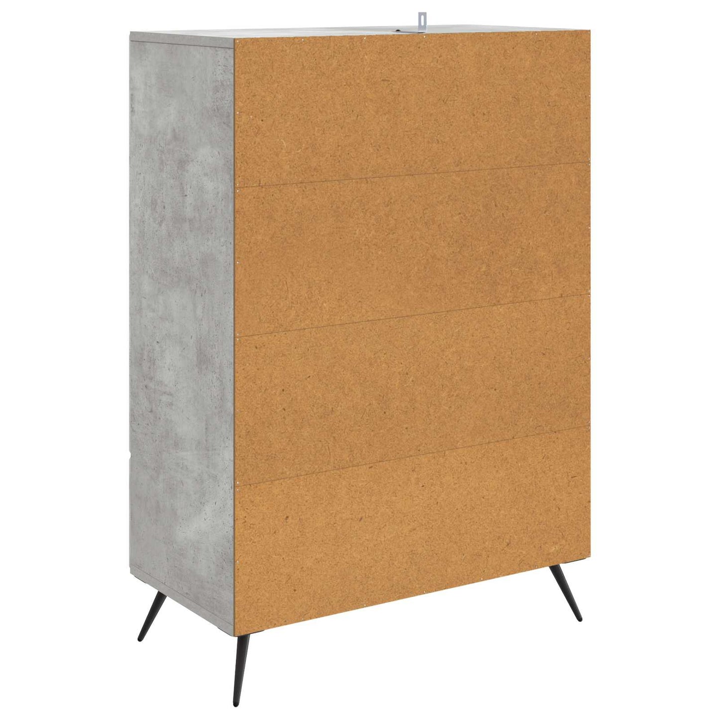 Sideboard Concrete Grey 66 x 34.5 x 95 cm Engineered Wood