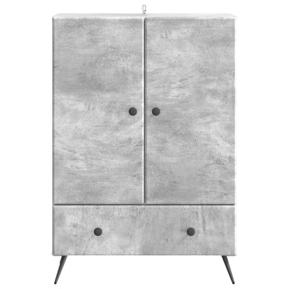 Sideboard Concrete Grey 66 x 34.5 x 95 cm Engineered Wood