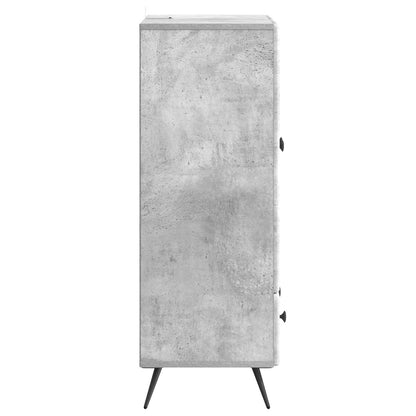 Sideboard Concrete Grey 66 x 34.5 x 95 cm Engineered Wood