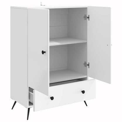Sideboard High Gloss White 66 x 34.5 x 95 cm Engineered Wood