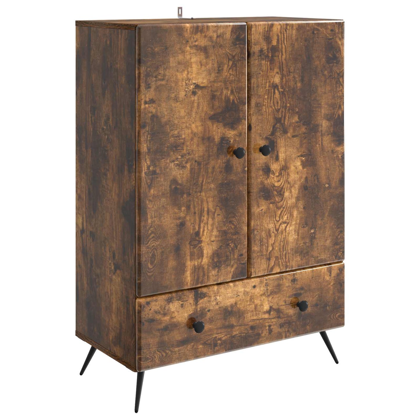 Sideboard Smoked Oak 66 x 34.5 x 95 cm Engineered Wood