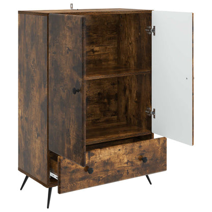 Sideboard Smoked Oak 66 x 34.5 x 95 cm Engineered Wood