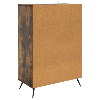 Sideboard Smoked Oak 66 x 34.5 x 95 cm Engineered Wood