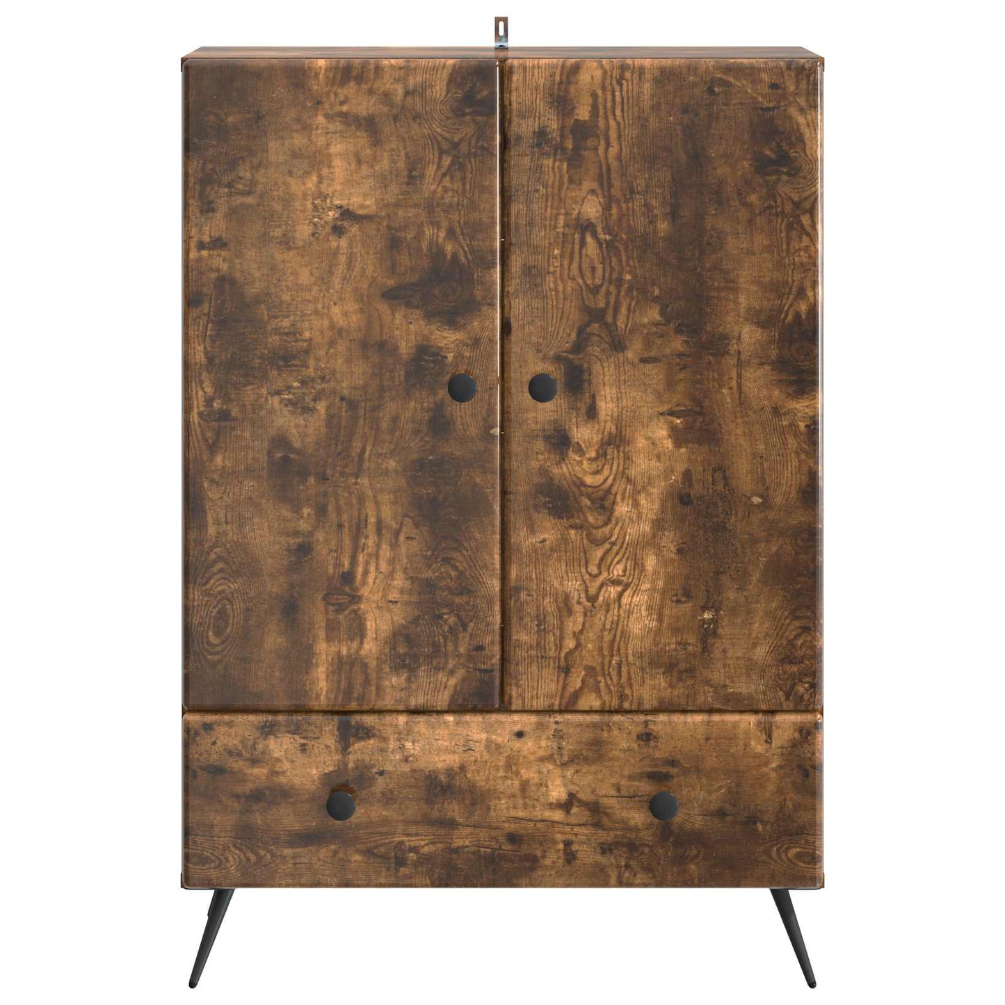 Sideboard Smoked Oak 66 x 34.5 x 95 cm Engineered Wood