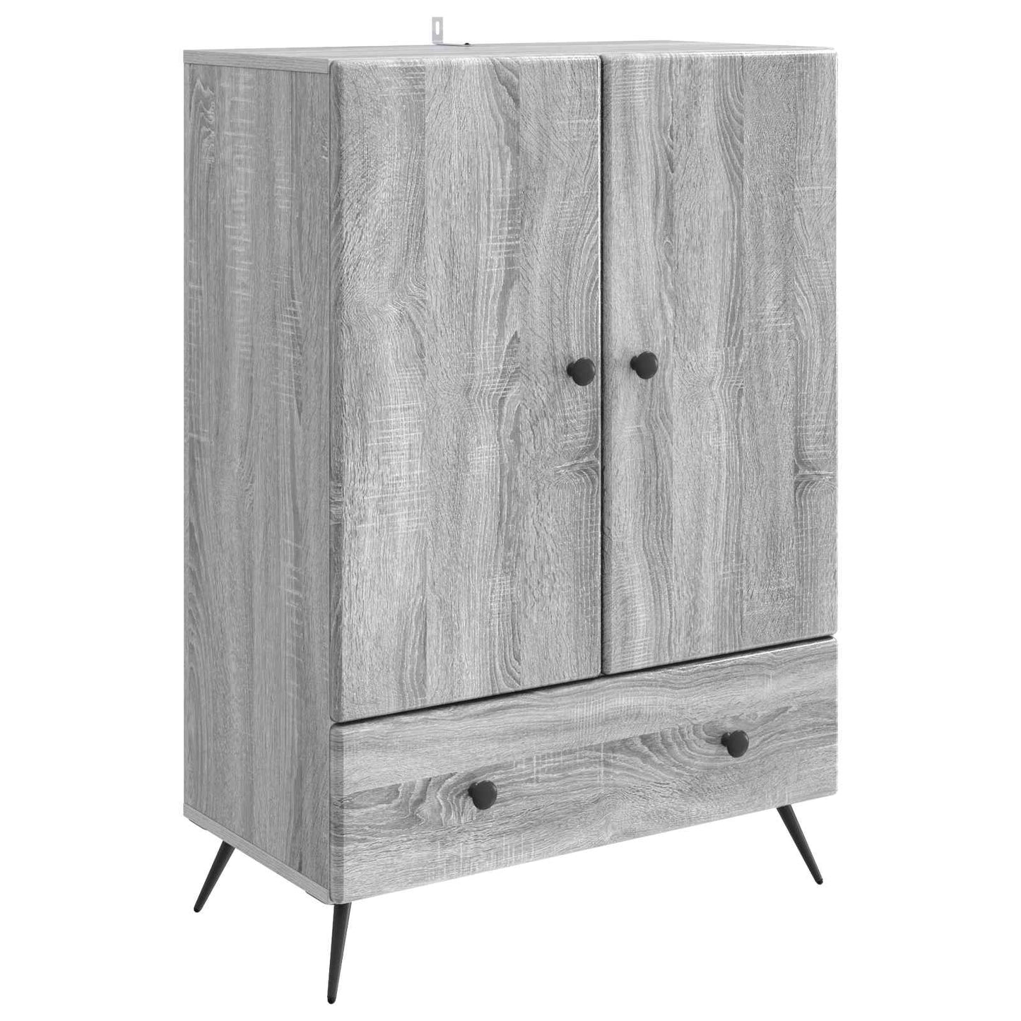 Sideboard Grey Sonoma 66 x 34.5 x 95 cm Engineered Wood
