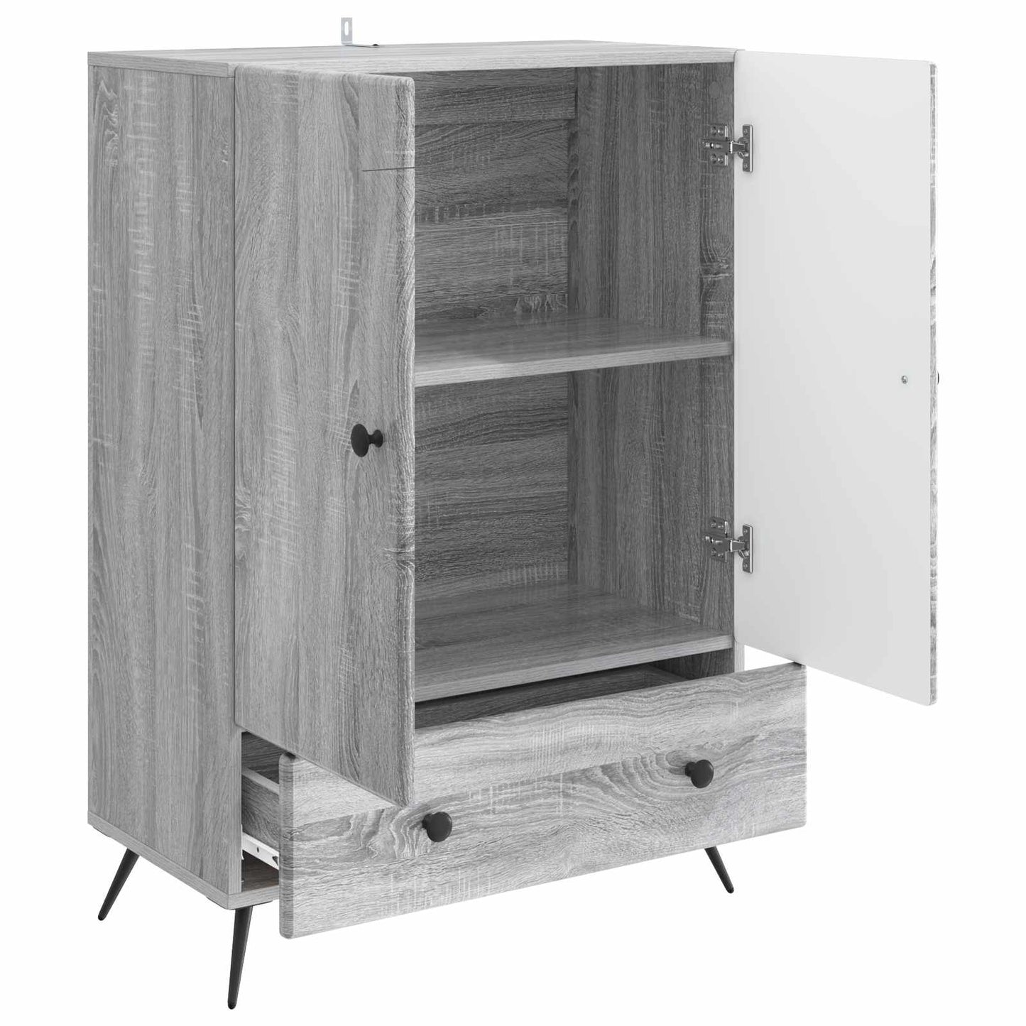 Sideboard Grey Sonoma 66 x 34.5 x 95 cm Engineered Wood
