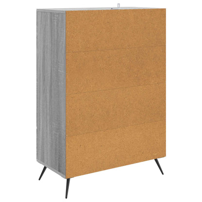 Sideboard Grey Sonoma 66 x 34.5 x 95 cm Engineered Wood