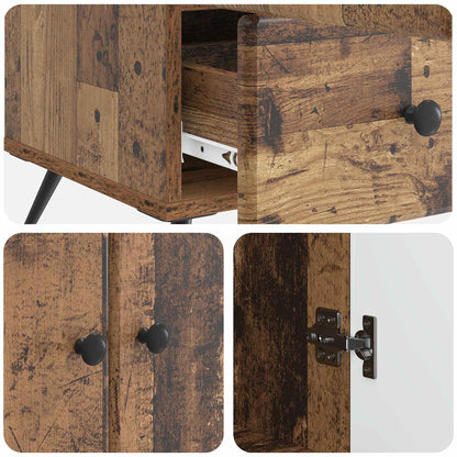 Sideboard Old Wood 66 x 34.5 x 95 cm Engineered Wood