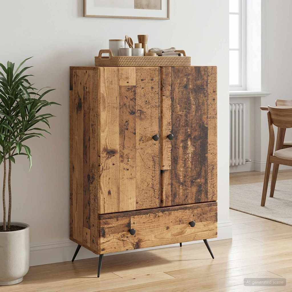 Sideboard Old Wood 66 x 34.5 x 95 cm Engineered Wood