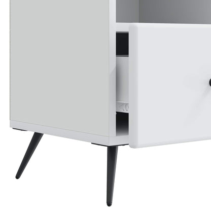 TV Cabinet with Drawer White 102 x 34.5 x 50 cm Engineered Wood