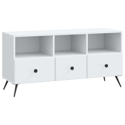 TV Cabinet with Drawer White 102 x 34.5 x 50 cm Engineered Wood