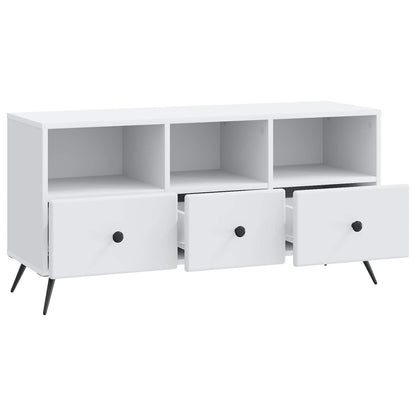 TV Cabinet with Drawer White 102 x 34.5 x 50 cm Engineered Wood