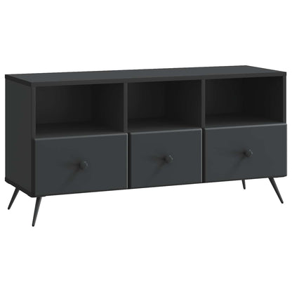 TV Cabinet with Drawer Black 102 x 34.5 x 50 cm Engineered Wood