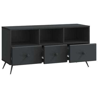 TV Cabinet with Drawer Black 102 x 34.5 x 50 cm Engineered Wood