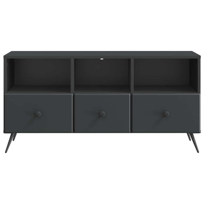 TV Cabinet with Drawer Black 102 x 34.5 x 50 cm Engineered Wood