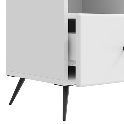 TV Cabinet High Gloss White 102 x 34.5 x 50 cm Engineered Wood