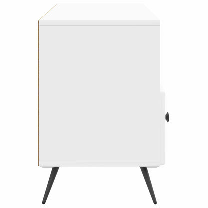 TV Cabinet High Gloss White 102 x 34.5 x 50 cm Engineered Wood