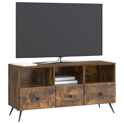 TV Cabinet Smoked Oak 102 x 34.5 x 50 cm Engineered Wood