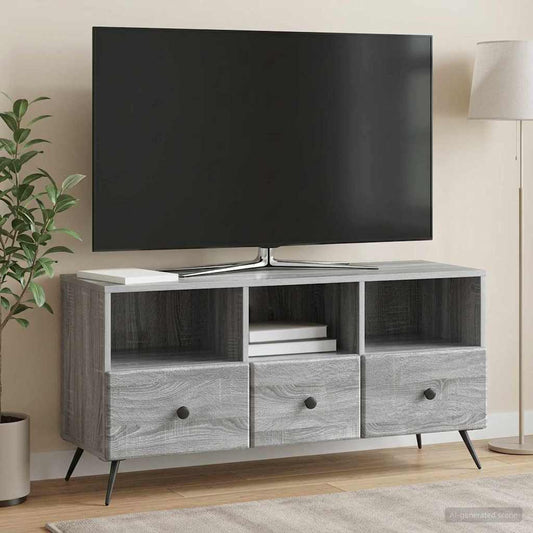 TV Cabinet Grey Sonoma 102 x 34.5 x 50 cm Engineered Wood