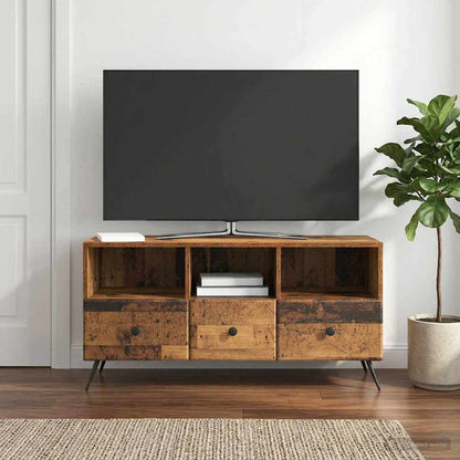 TV Cabinet Old Wood 102 x 34.5 x 50 cm Engineered Wood