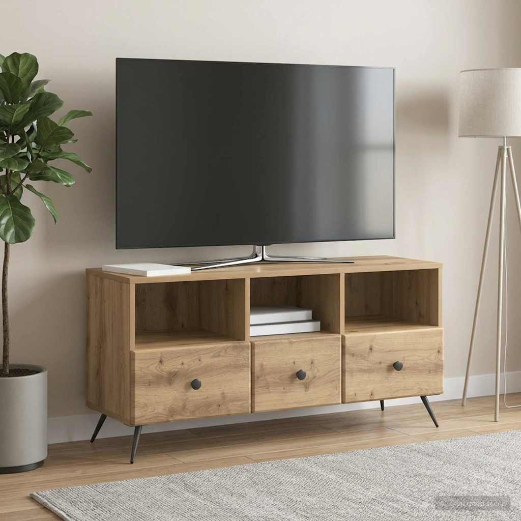 TV Cabinet 102 x 34.5 x 50 cm Artisan Oak Engineered Wood