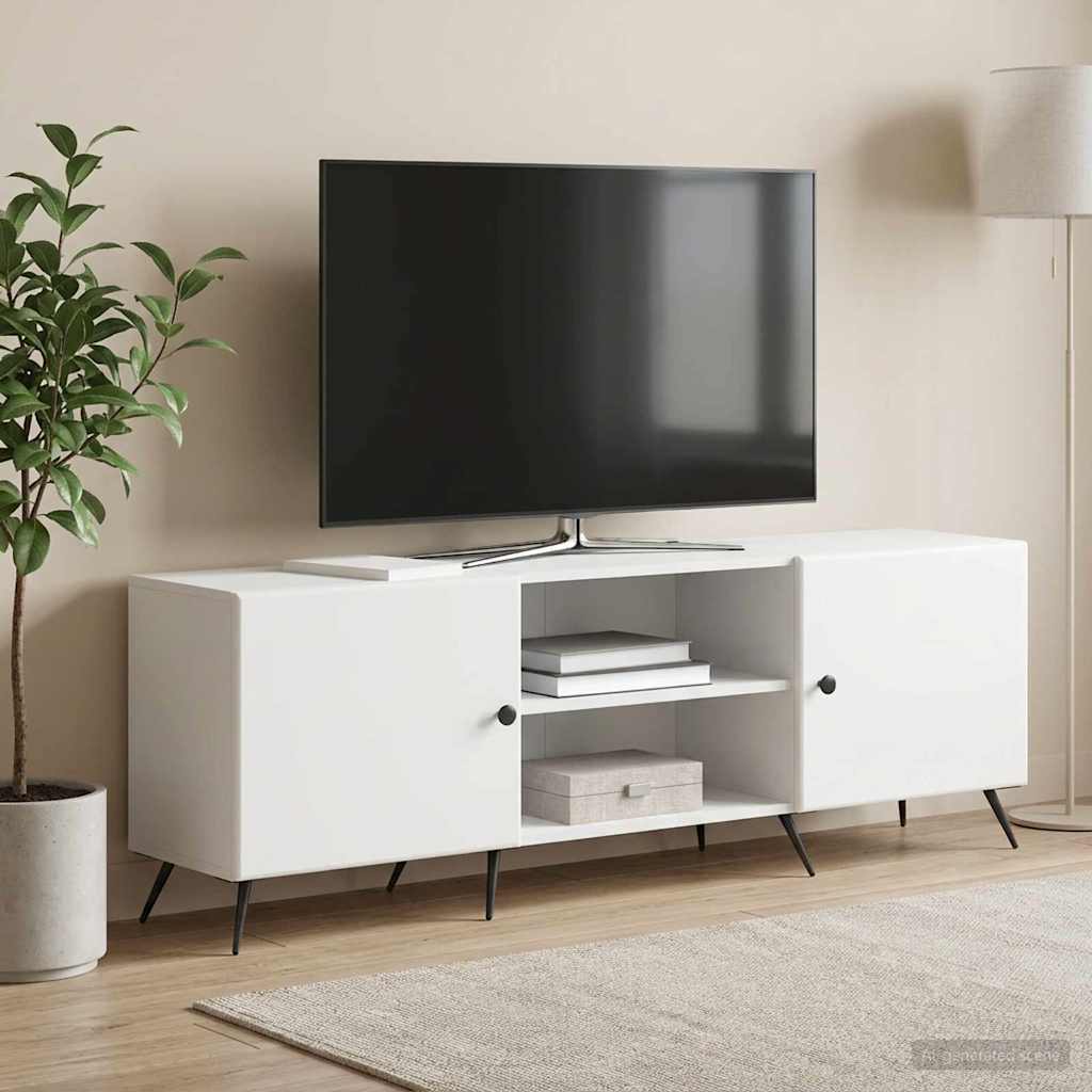 TV Cabinet White 150 x 31 x 50 cm Engineered Wood