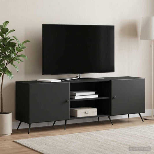 TV Cabinet Black 150 x 31 x 50 cm Engineered Wood