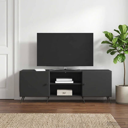TV Cabinet Black 150 x 31 x 50 cm Engineered Wood