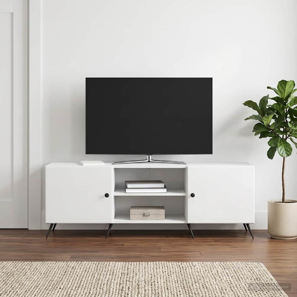 TV Cabinet High Gloss White 150 x 31 x 50 cm Engineered Wood