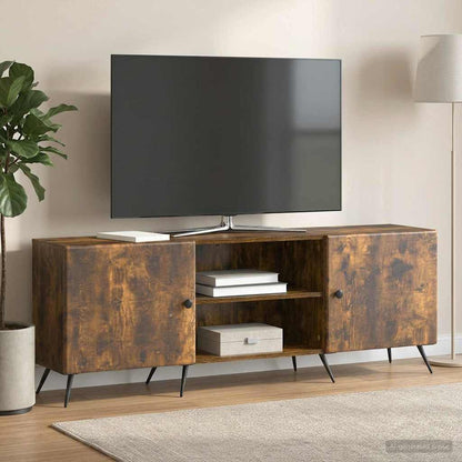 TV Cabinet 150 x 31 x 50 cm Smoked Oak Engineered Wood