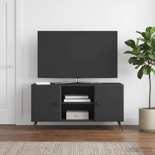 TV Cabinet Black 102 x 34.5 x 50 cm Engineered Wood