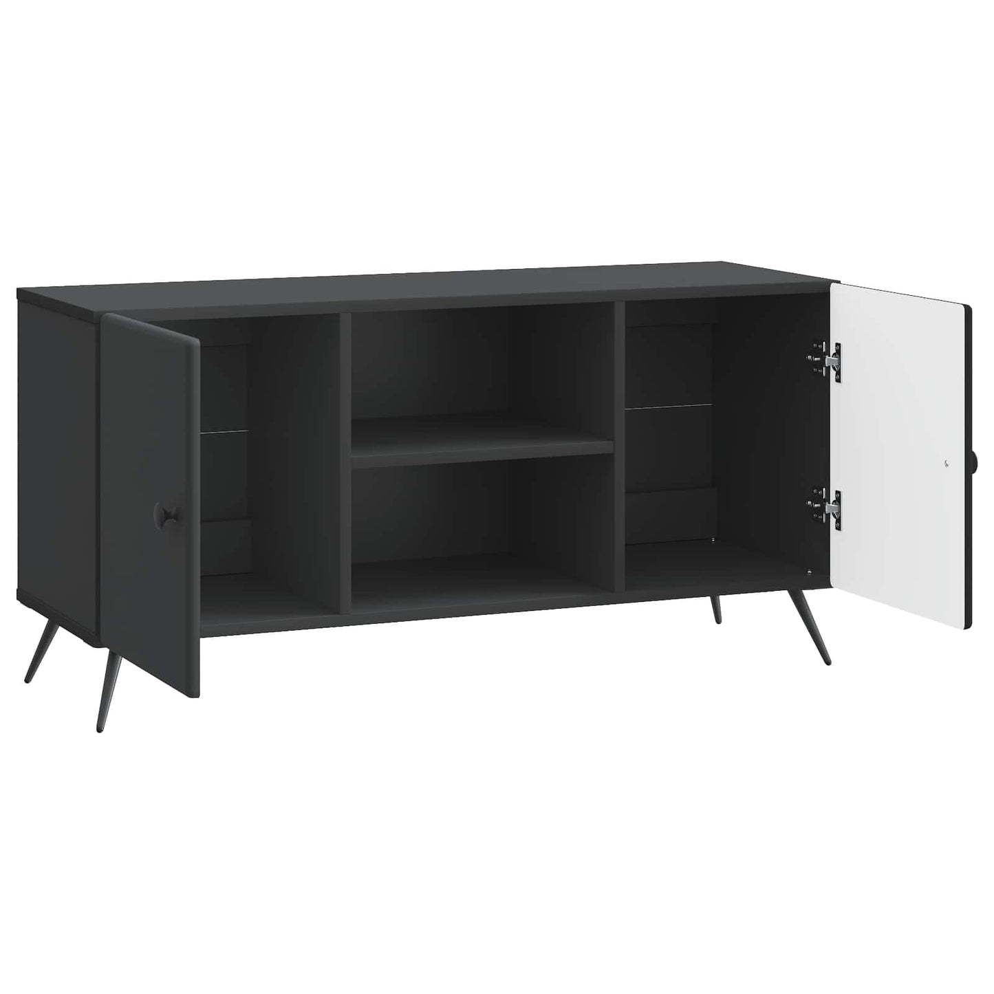 TV Cabinet Black 102 x 34.5 x 50 cm Engineered Wood