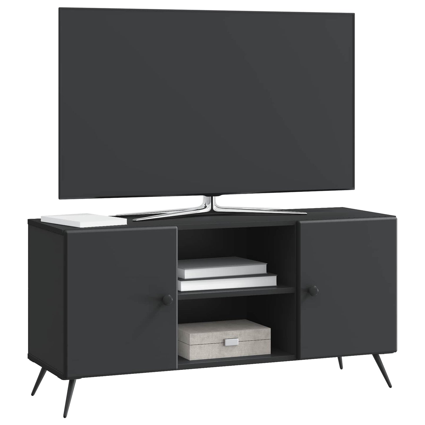 TV Cabinet Black 102 x 34.5 x 50 cm Engineered Wood