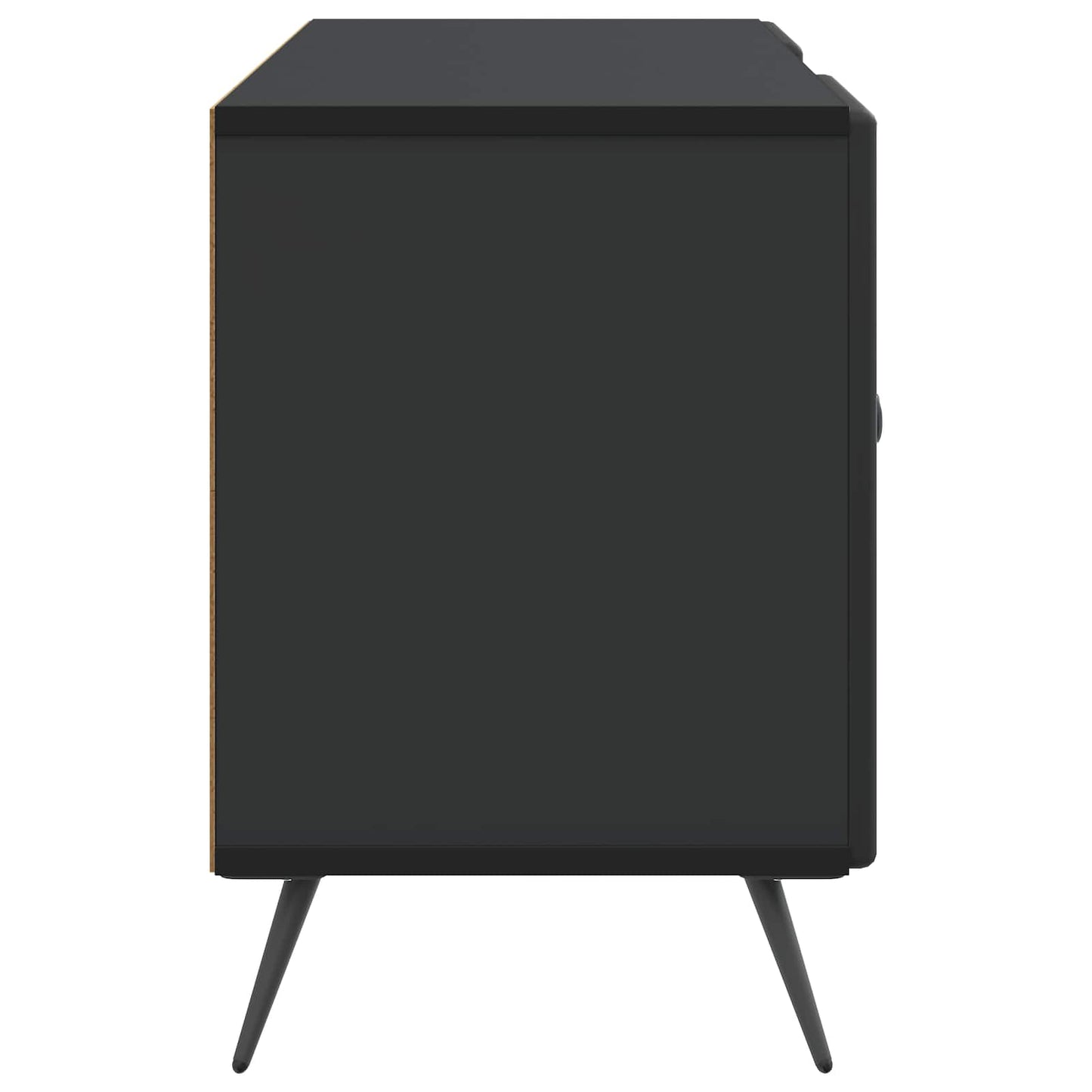 TV Cabinet Black 102 x 34.5 x 50 cm Engineered Wood