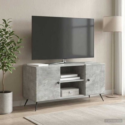 TV Cabinet Concrete Grey 102 x 34.5 x 50 cm Engineered Wood