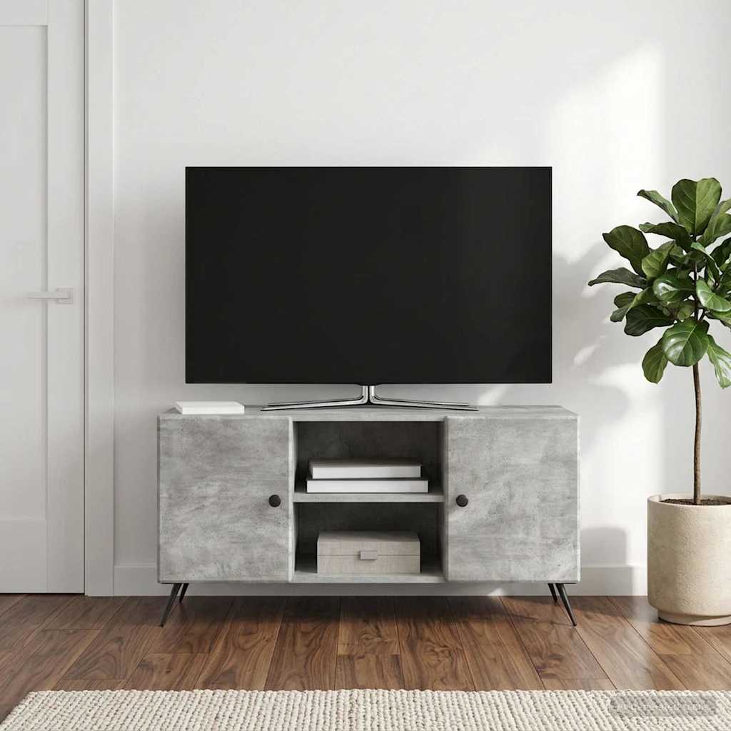 TV Cabinet Concrete Grey 102 x 34.5 x 50 cm Engineered Wood