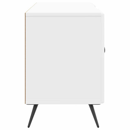 TV Cabinet High Gloss White 102 x 34.5 x 50 cm Engineered Wood